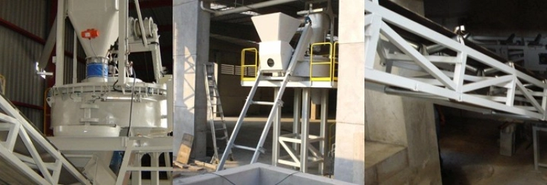 Máy gạch bê tông phục vụ sản xuất gạch bê tông